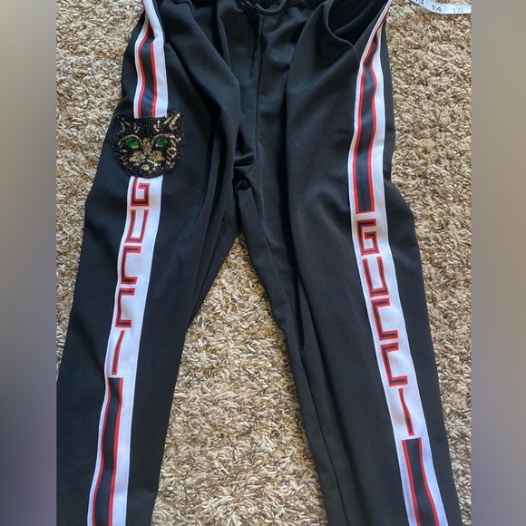 Women’s black striped logo jogger pants XS/S - Picture 7 of 9